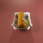 Meat croquette with mustard — Stock Photo