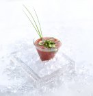 Арбузный коктейль с огурцом — стоковое фото