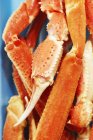 Vista de cerca de patas de cangrejo rojo - foto de stock