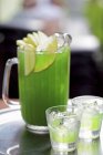Green apple vodka — Stock Photo