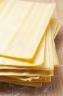 Raw sheets of lasagne — Stock Photo