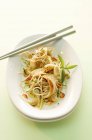 Rice noodle salad — Stock Photo