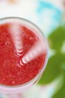 Trawberry smoothie in glass — Stock Photo