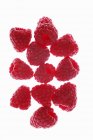 Frambuesas rojas frescas - foto de stock