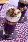 Eiskaffee und Vanilleeis — Stockfoto