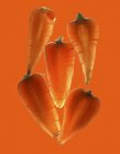 Zanahorias Chantenay frescas - foto de stock
