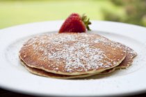Pancakes with Powdered Sugar — Stock Photo