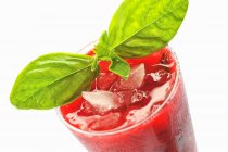 Raspberry and basil Mojito cocktail — Stock Photo