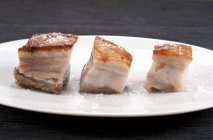 Roasted Pork Belly Pieces — Stock Photo