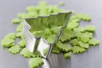 Christmas tree shaped cookie cutter — Stock Photo