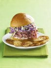 Cole Slaw Slider Sandwich — Stock Photo