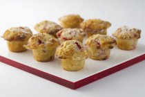 Chocolate and cherry muffins — Stock Photo