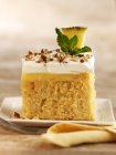 Torta budino alla vaniglia — Foto stock