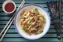 Chinese noodles with carrots — Stock Photo