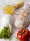Ingredients for fennel soup — Stock Photo