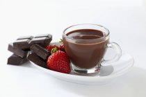 Chocolate caliente italiano - foto de stock