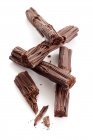 Leche Copos de chocolate - foto de stock