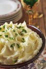 Bowl of Creamy Mashed Potatoes — Stock Photo