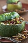 Acorn Squash Stuffed with Dried Cranberry — Stock Photo
