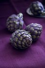 Fresh purple Artichokes — Stock Photo