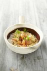 Curry de crevettes au riz — Photo de stock