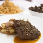 Steak au Poivre — Stock Photo