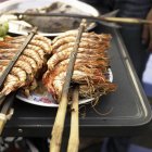 Crevettes rôties fraîches — Photo de stock