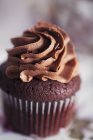 Freshly baked Chocolate cupcake — Stock Photo
