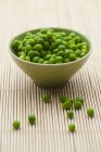 Fresh green Peas in bowl — Stock Photo