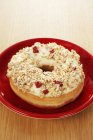 Doughnut topped with oats — Stock Photo