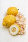 Frische sizilianische Zitronen — Stockfoto