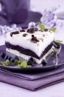 Slice of Blueberry cake — Stock Photo