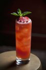 Cocktail made with strawberries — Stock Photo
