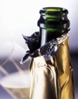 Open champagne bottle — Stock Photo