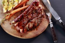 Grilled beef ribs — Stock Photo