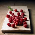 Fresh picked Raspberries — Stock Photo