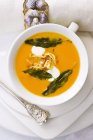 Гарбузовий і імбирний суп — стокове фото