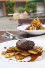 Rumpsteak mit — Stockfoto