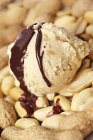 Peanut ice cream — Stock Photo