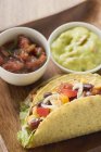 Two vegetable tacos — Stock Photo