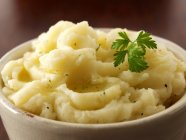 Mashed potato with parsley — Stock Photo