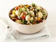 Rice salad with lentils — Stock Photo