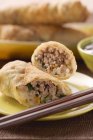 Spring rolls with mince — Stock Photo