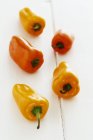 Fresh Yellow and orange peppers — Stock Photo
