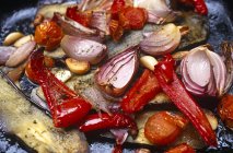 Poivrons rôtis et aubergines — Photo de stock