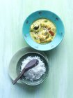 Coconut curry with rice — Stock Photo