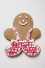 Gingerbread man decorated — Stock Photo