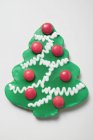 Christmas tree biscuit — Stock Photo