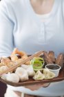 Asian appetiser platter — Stock Photo