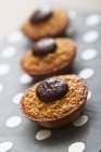 Close up of Financiers with chocolate — Stock Photo
